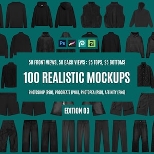 Colección de maquetas de prendas de vestir: Exhibición de diseño realista de ropa urbana y paquete de ropa de estilo Tech Pack de moda urbana.