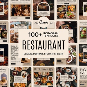 Publicación de Canva para restaurantes, historia de Canva para restaurantes, icono de Canva para restaurantes, plantilla de Canva para restaurantes, marketing de restaurantes, marca de restaurantes