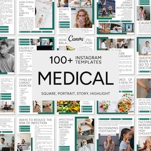Medical Canva Posts, Medical Canva Stories, Medical Canva Icons, Medical Canva Templates, Medical Marketing, Medical Branding, Medical Brand
