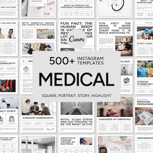 Canva Medical, Social Media Medical, Instagram Medical, Medical Template, Medical Post, Medical Story, Medical Icon, Medical Bundle Design