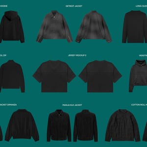 Apparel Mockup Collection: Realistic Streetwear Design Display & Urban Fashion Tech Pack Style Clothing Pack