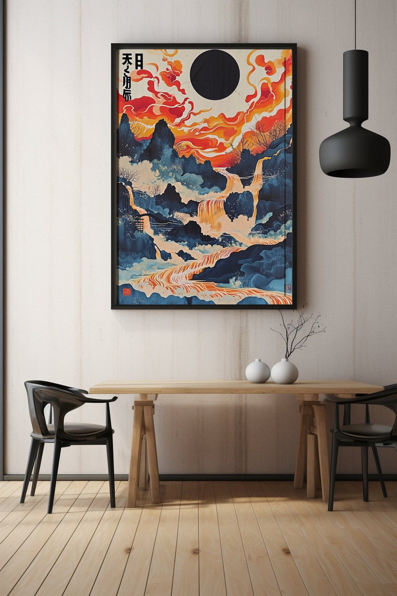 Yayoi Kusama Poster, Yayoi Kusama, Wave Print, Japandi Wall Art, Yayoi