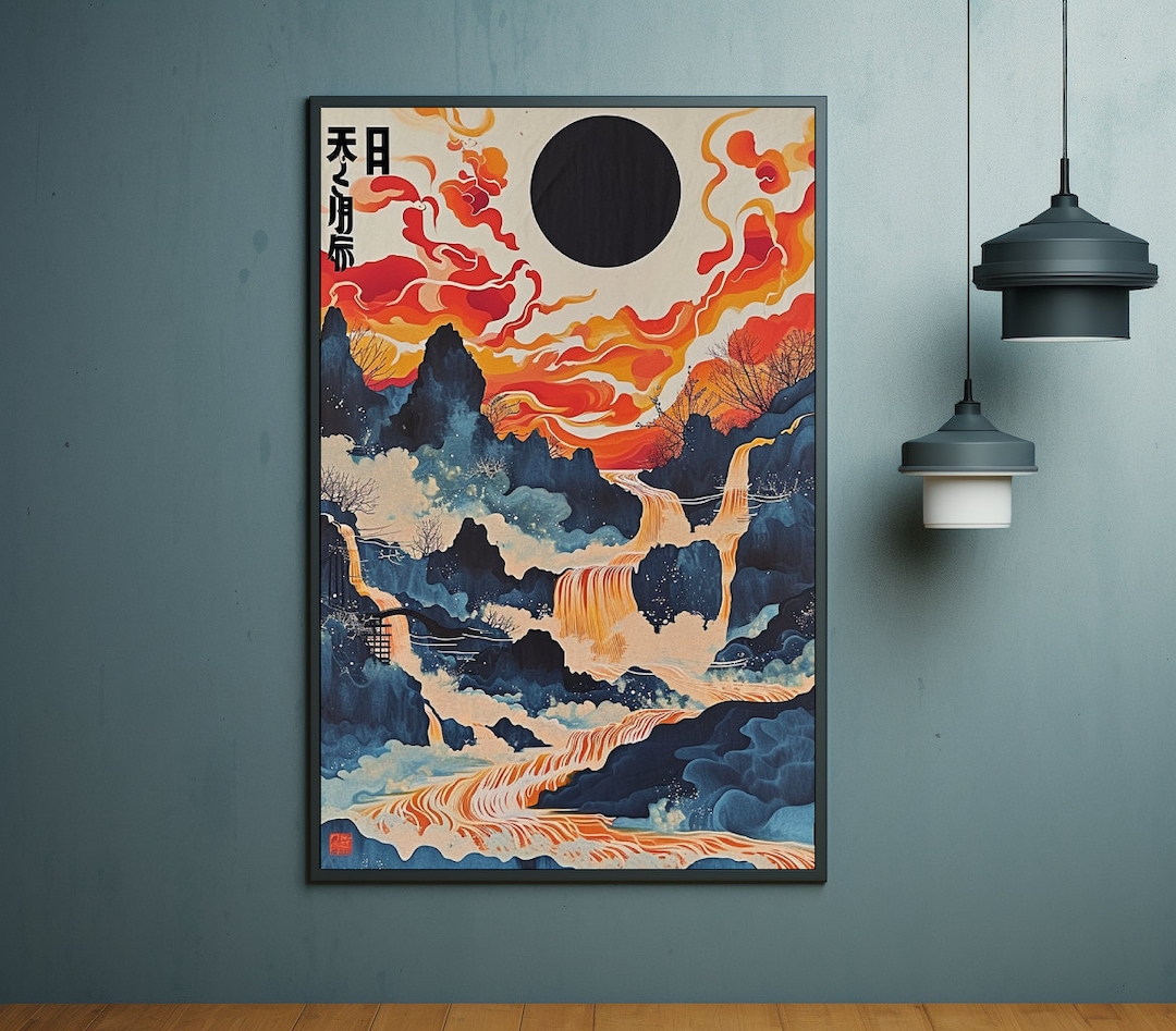 Yayoi Kusama Poster, Yayoi Kusama, Wave Print, Japandi Wall Art, Yayoi