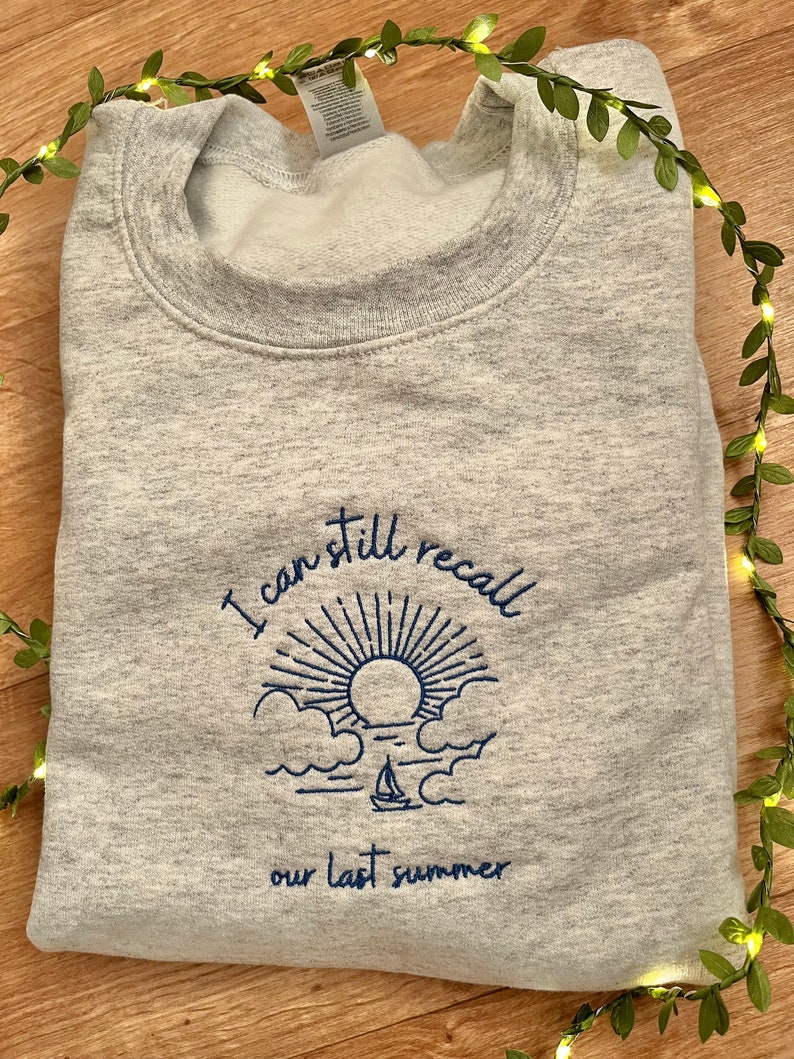 Our last summer embroidered sweatshirt Mamma Mia inspired embroidered crewneck image 6