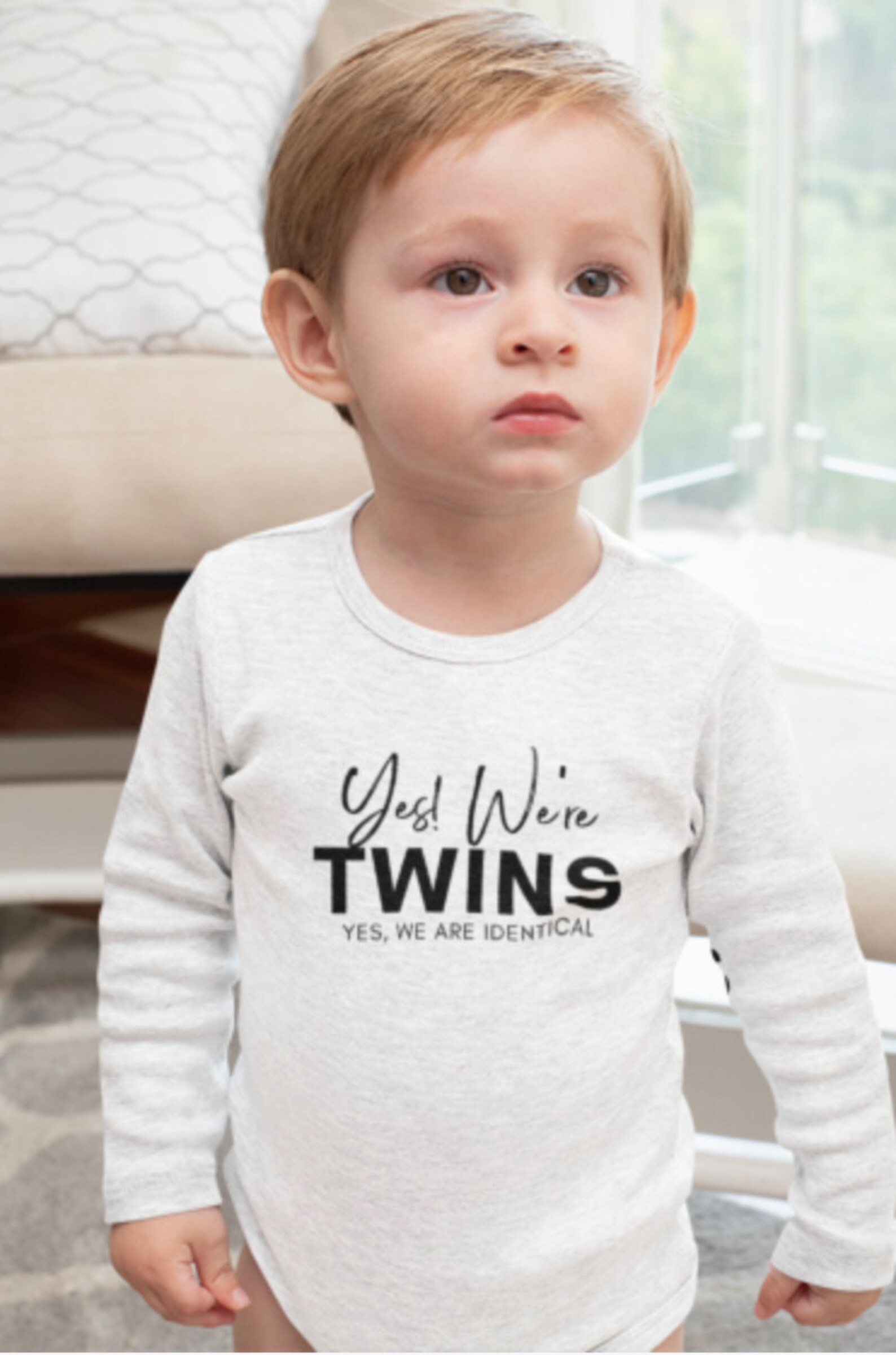 Twin Onesies® Yes We're Twins Funny Twin Onesies Etsy