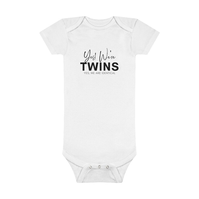 Twin Onesies® Yes We're Twins Funny Twin Onesies Etsy
