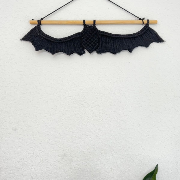 Bat Macrame Wall Hanging