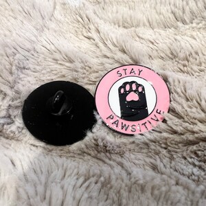 Cat Paw Enamel Pin, Cute Cat Enamel Pin, Cat Lover Gifts