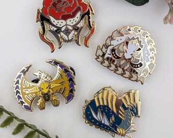 MonHun Wilds Enamel Pins