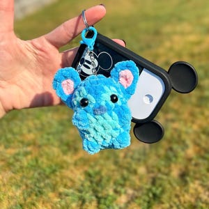 Crochet Character Keychains | Blue Space Alien, Pink Alien, Green Alien, Tree Friend Keychains | Cute Handmade Bag Charms and Gifts