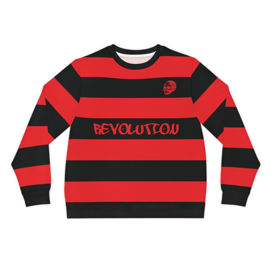 Red Keylows painted on Black Sweatshirt