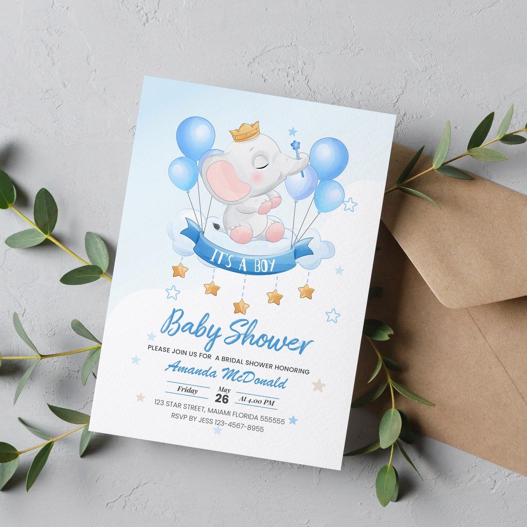 Customizable Baby Shower Invitation Cards It's a Girl Etsy