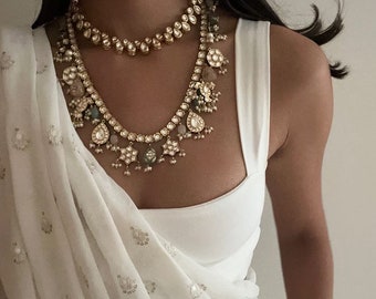 Indian Jewelry/Sabyasachi Necklace/ Emerald Indian Choker/ Indian Necklace/Bollywood Jewelry