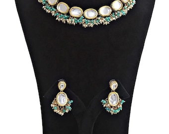 Kundan Necklace, Rajsathani jewelry,ad choker, Indian jewelry, Sabyasachi wedding necklace,engagement necklace,wedding set,kundan choker