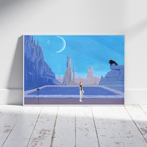 Arrival At The Pool (Another World) - Art Print