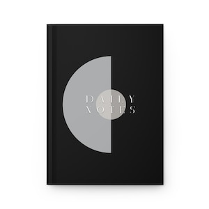 Black Matte Hardcover Journal: Writing Notebook, Study Planner