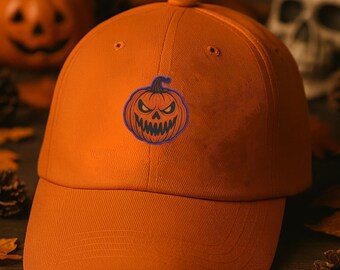 Scary jack-o-lantern面ハロウィンスナップバック帽子キャップ カラー: グレー : EnergyPower ハロウィン・パーティー用マスク カボチャゾンビ ジャック・オー・ランタン  髪の毛と帽子がついた超リアルマスク 怖いです！ パンプキン 悪魔 宇宙人 サタン デーモン ウィッグ お面 仮面 かぶりもの cosplay 変身  変装