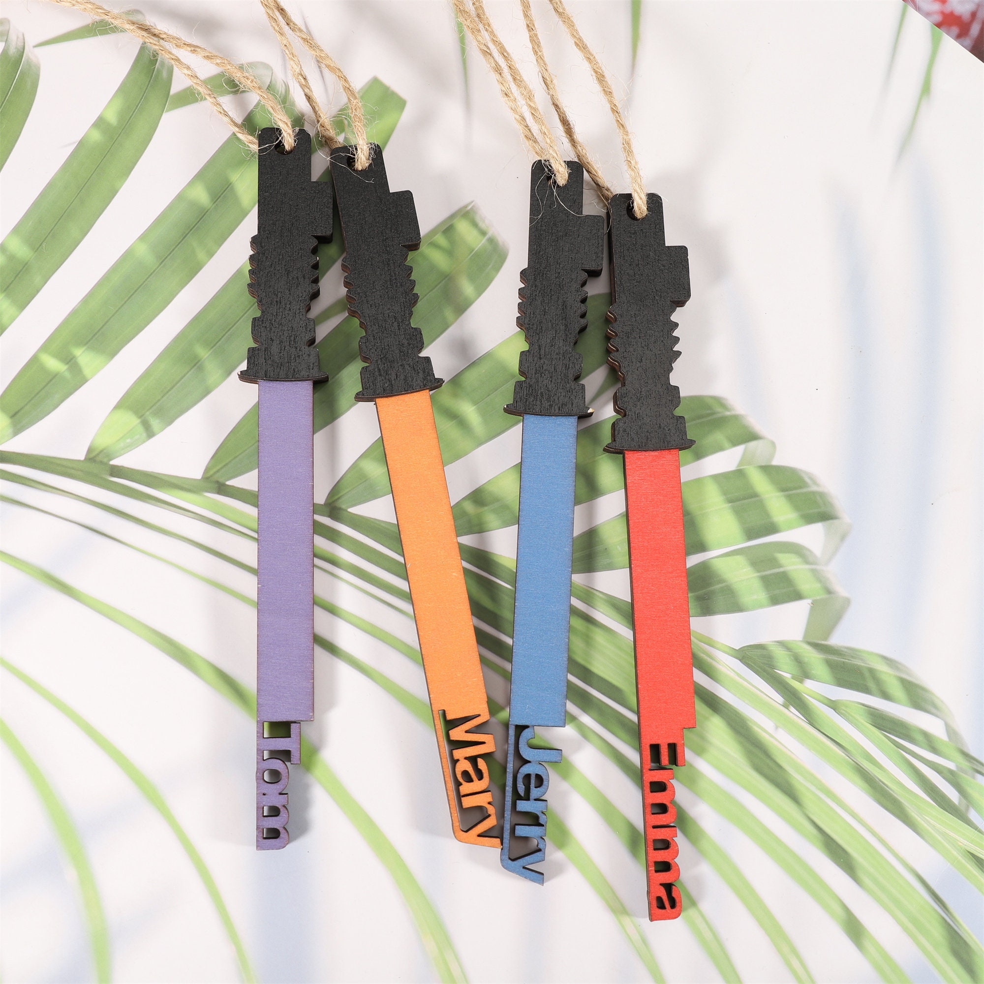 Personalized Light Saber Christmas Ornament Lightsaber Etsy UK