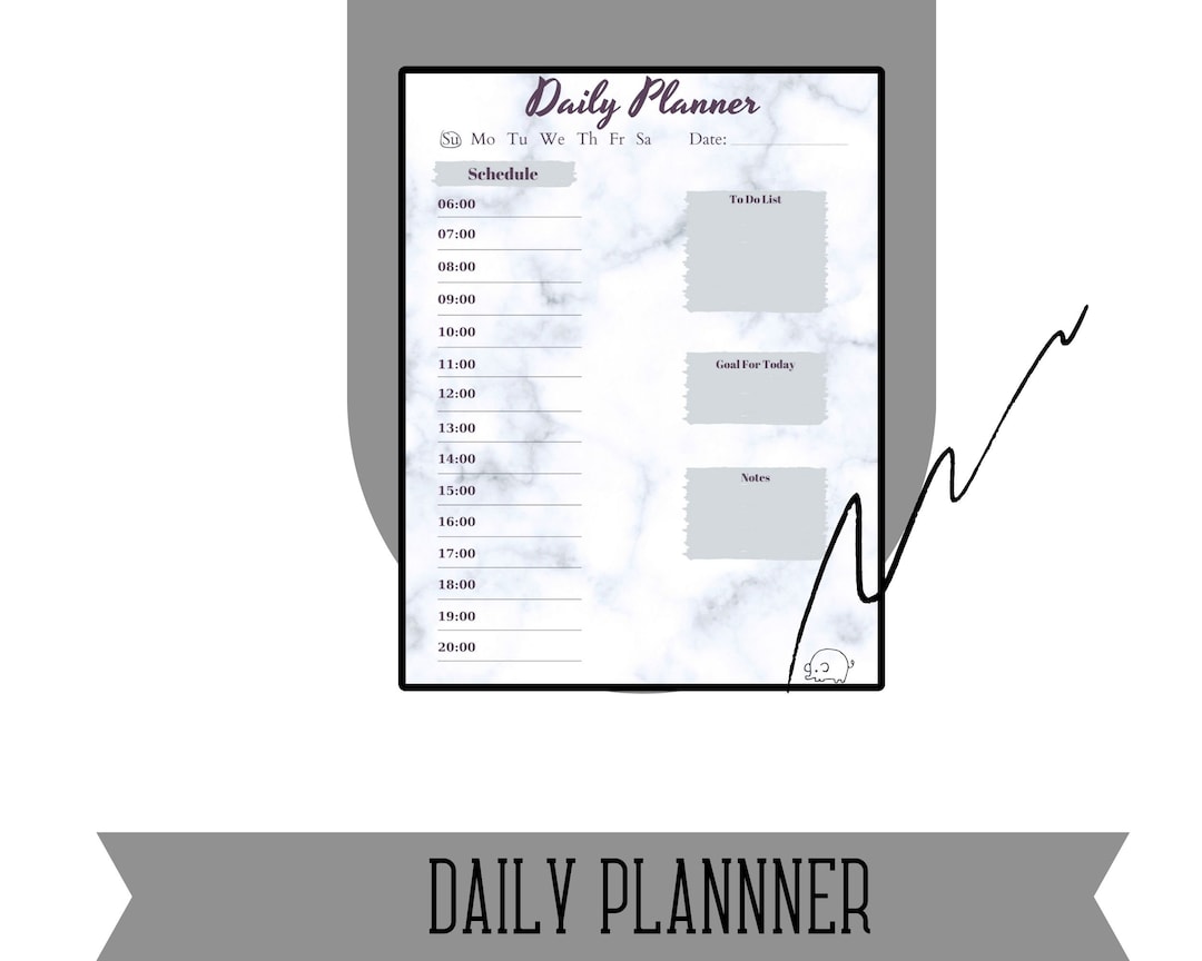 Daily Planner, Digital Planner, Printable Planner - Etsy