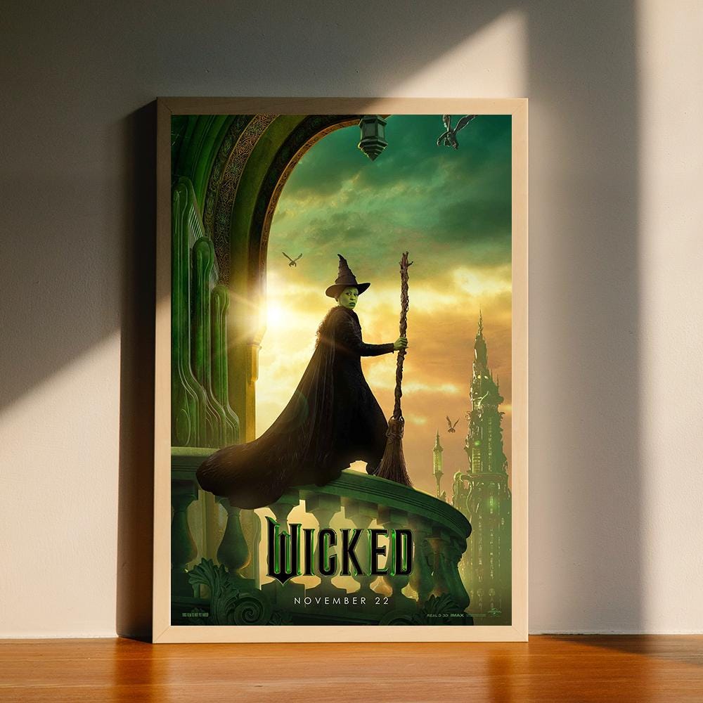 Wicked Movie Canvas Poster, Wall Art Decor, Home Decor, No Frame 