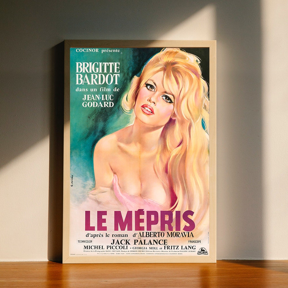 Les Mepris CONTEMPT 1954 Movie Canvas Poster, Wall Art Decor, Home Decor, No Frame