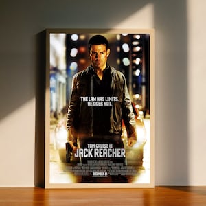 Póster de la película Jack Reacher, lienzo, decoración de pared, decoración del hogar, sin marco