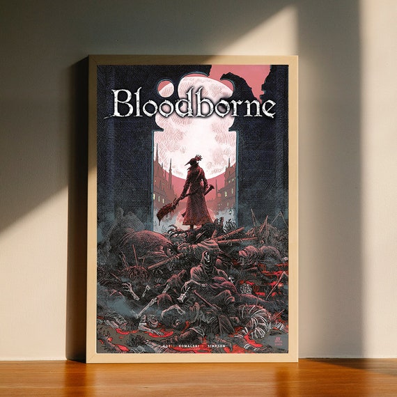 Bloodborne Poster, Inspired by the Souls Saga, Video Game Canvas