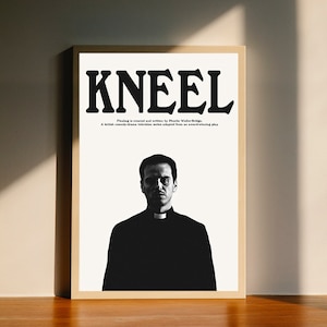 Cartaz de tela com citação de padre Fleabag, decoração de arte de parede, decoração de casa, sem moldura