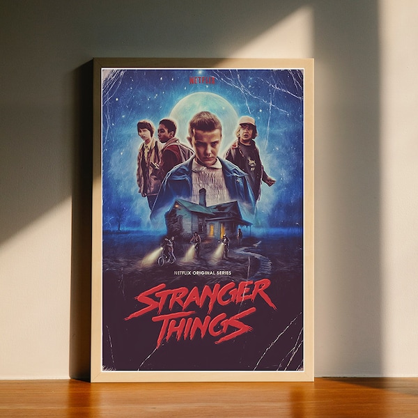 Stranger Things - Affiche du film, saison 1, toile, art mural, décoration d'intérieur, sans cadre