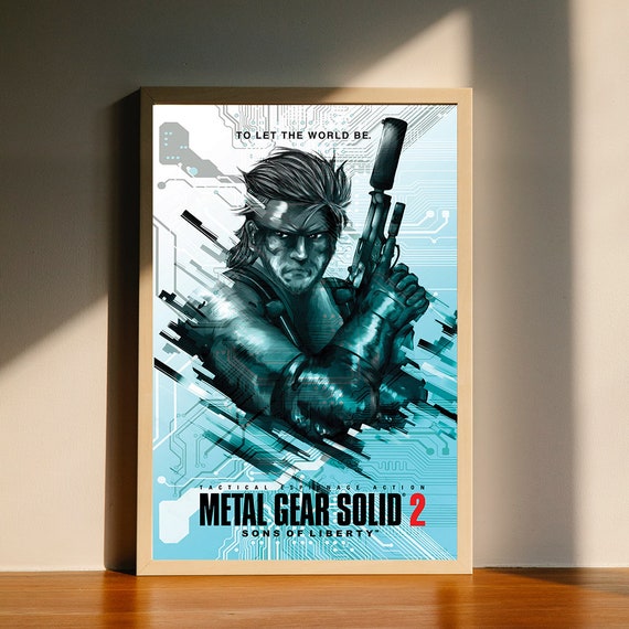 Metal Gear Solid 2 Canvas Poster, Wall Art Decor, Home Decor, No