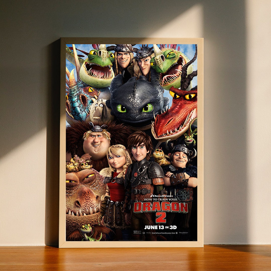 How to Train Your Dragon 2 Movie Canvas Poster, Wall Art Decor