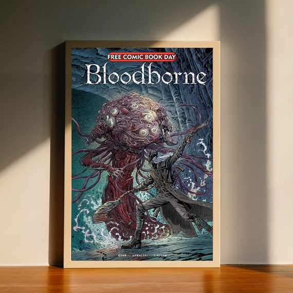 Bloodborne Poster, Inspired by the Souls Saga, Video Game Canvas
