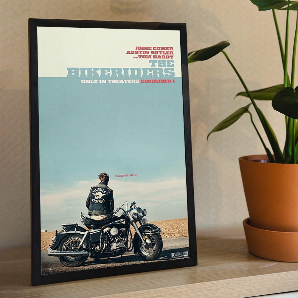 The Bikeriders Tom Hardy 2023 Movie Canvas Poster Wall Art Etsy