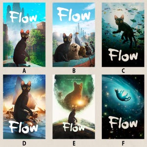 Flow (2024) Film Poster, Wall Art Decor, ohne Rahmen