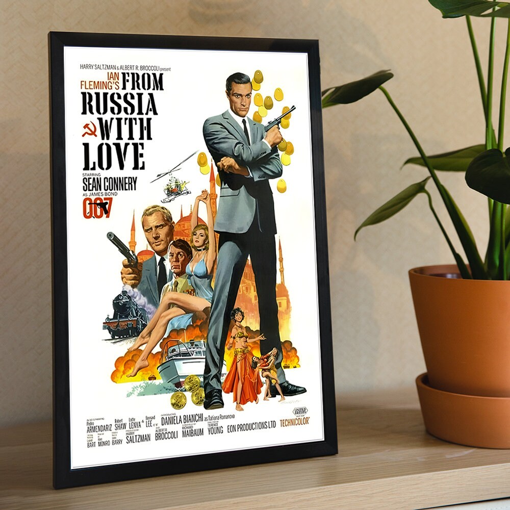 From Russia With Love - James Bond 007 Movie Canvas Poster, Wall