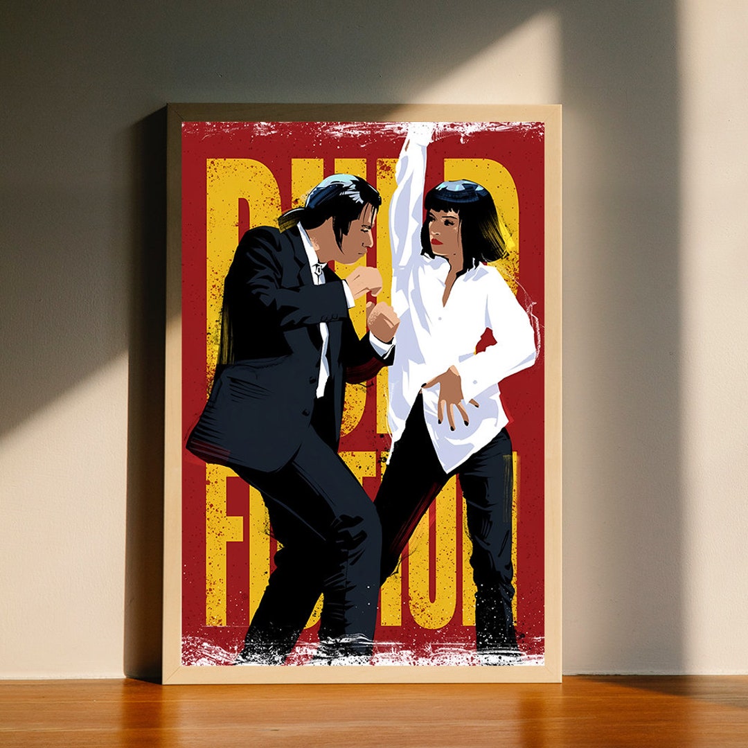 Pulp Fiction Canvas Poster, Wall Art Decor, Home Decor, No Frame