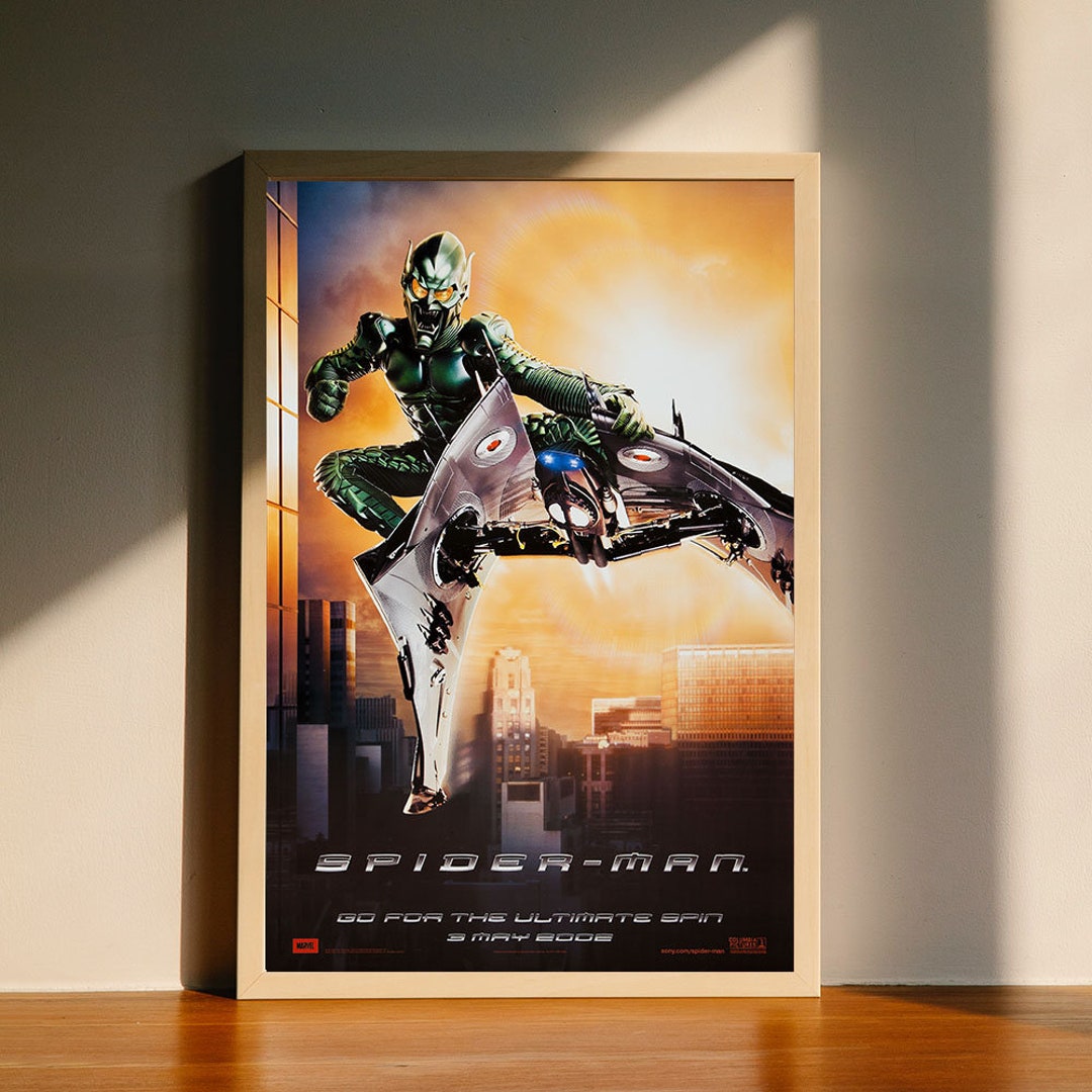 Goblin サイン入りポスター Spiderman - Green Goblin Movie Canvas Poster, Wall Art Decor, Home