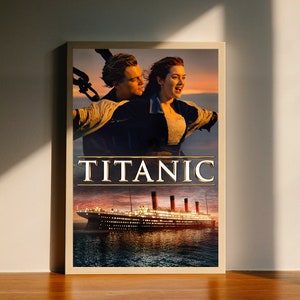 Póster de la película Titanic 1997, decoración de pared, decoración del hogar, sin marco