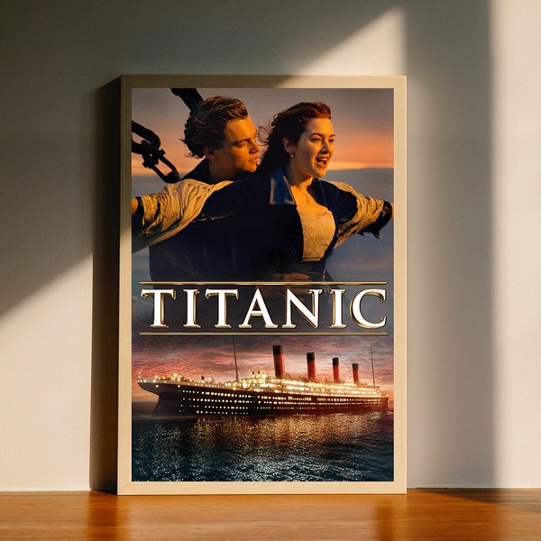 Titanic 1997 Film Leinwand Poster, Wand Kunst Deco, kein Rahmen