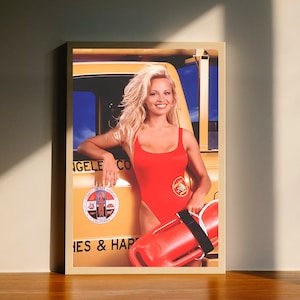 Pamela Anderson Baywatch CJ Parker Beach canvas poster, kunst aan de muur, woondecoratie, geen lijst