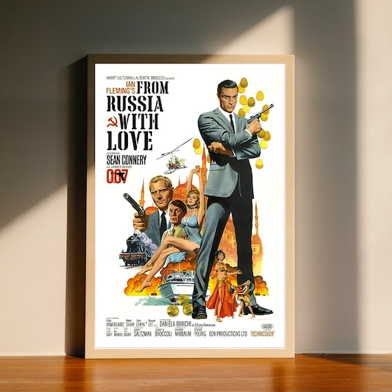 From Russia With Love - James Bond 007 Movie Canvas Poster, Wall
