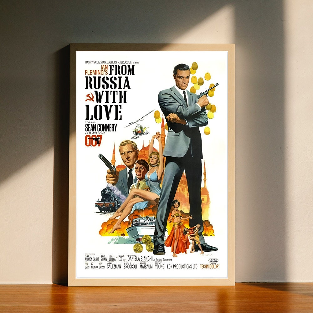 From Russia With Love - James Bond 007 Movie Canvas Poster, Wall