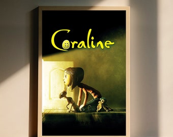 Coraline Movie (2009) Fantasy Thriller Art Canvas Poster, Wall Art Decor, Home Decor, No Frame
