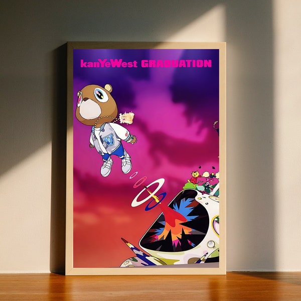 Kanye West Graduation Album Cover Leinwand POSTER, Wall Art Decor, ohne Rahmen