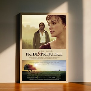 Pride and Prejudice Movie Canvas Poster, Wall Art Decor, Home Decor, No Frame