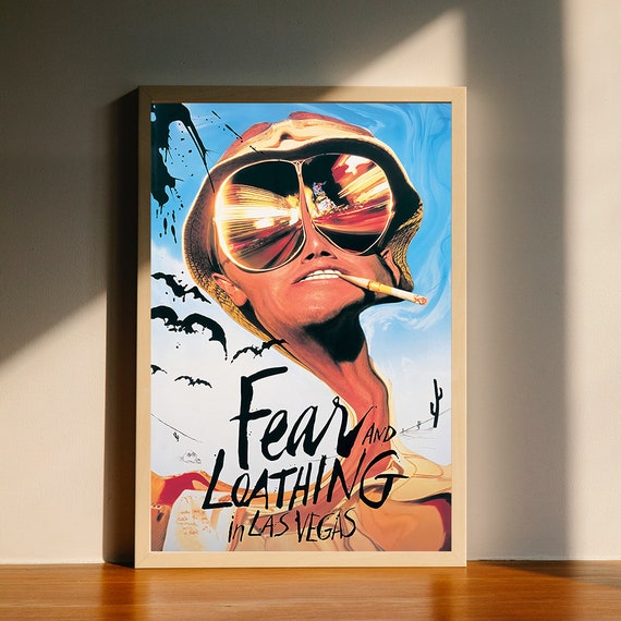 Fear, and Loathing in Las Vegas フレーム付き Fear and Loathing in Las Vegas - Movie Canvas Poster, Wall Art