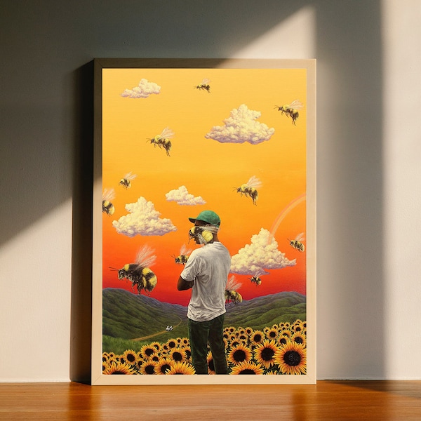 Tyler The Creator - Flower Boy - Retro Music Canvas Poster, Wall Art Decor, Home Decor, No Frame