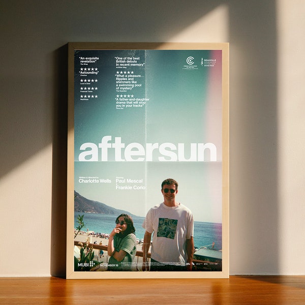 Aftersun Film Leinwand Poster, Wand Kunst Deco, kein Rahmen