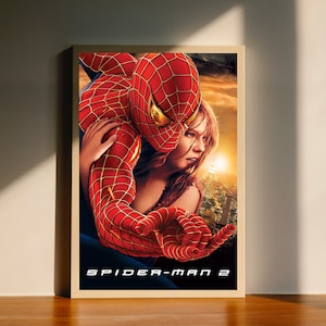 Spiderman 2 Movie Canvas Poster, Wall Art Decor, Home Decor, No Frame