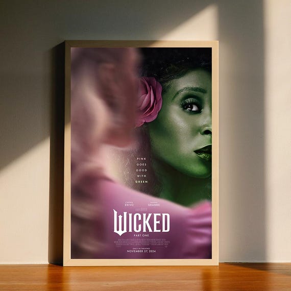 Wicked Movie Canvas Poster, Wall Art Decor, Home Decor, No Frame